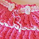 Заказать ЮБКА ДЛЯ ДЕВОЧКИ С РЮШАМИ "Фуксия" вязаная лето. Gala  Devi crochet design ВЯЗАНИЕ. Ярмарка Мастеров. . Юбка Фото №3