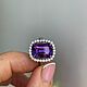 17.5 Кольцо с Уральским аметистом 7.0 ct. Кольца. Елена. Ярмарка Мастеров.  Фото №11