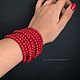 Order Coral reef bracelet-red coral. Татьяна Петренкофф (Elegance&Style). Livemaster. . Bead bracelet Фото №3
