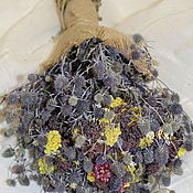 Цветы и флористика handmade. Livemaster - original item Bouquets of thistles with meadow grasses No. №1. Handmade.