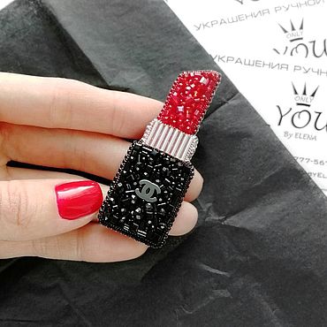 Брошь Помада для губ женская бижутерия Core concept купить в интернет-магазине Wildberries