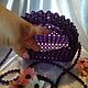 clutches: Bag made of Eggplant beads. Clutches. ludmila7070. My Livemaster. Фото №4