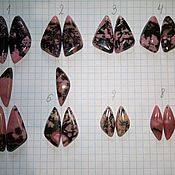 cabochons from charoite backless
