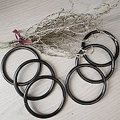 Материалы для творчества handmade. Livemaster - original item Metal ring for bags 50 mm dark nickel. Handmade.