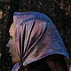 Шёлковый платок с растительным принтом. Платки. Ecogift. Ярмарка Мастеров.  Фото №4