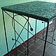 Wrought iron table with a mosaic top 'Argento'. Tables. Marjana. Online shopping on My Livemaster.  Фото №2