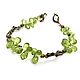 Bracelet Peridot natural, accessories Anna Black, Necklace, Moscow,  Фото №1
