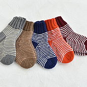 Одежда детская handmade. Livemaster - original item Children`s socks are warm. 100% merino.. Handmade.