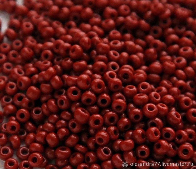 10 grams of 11/0 seed Beads, Czech Preciosa 13600 Premium brown naprosn, Beads, Chelyabinsk,  Фото №1