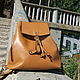 Bag - rucksack, backpack - transformer : DELICIOUS BUTTERSCOTCH, the backpack leather, Classic Bag, Balakovo,  Фото №1
