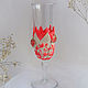 Glass of White moth - hawk moth. Wine Glasses. natalya-6m6. Online shopping on My Livemaster.  Фото №2