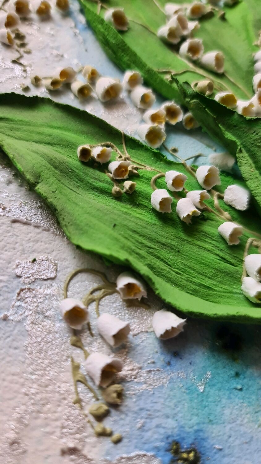 Картина "Ландыши", скульптурная живопись в интернет-магазине Ярмарка ...