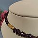 Винтаж: Гранатовое колье. Колье винтажные. Bijoux vintage. Ярмарка Мастеров.  Фото №4