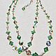 Винтаж:  Зеленые двойные бусы lampwork. Колье винтажные. Леди Колье (Ольга). Ярмарка Мастеров.  Фото №4