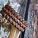 braided leather bracelet, Braided bracelet, Orenburg,  Фото №1