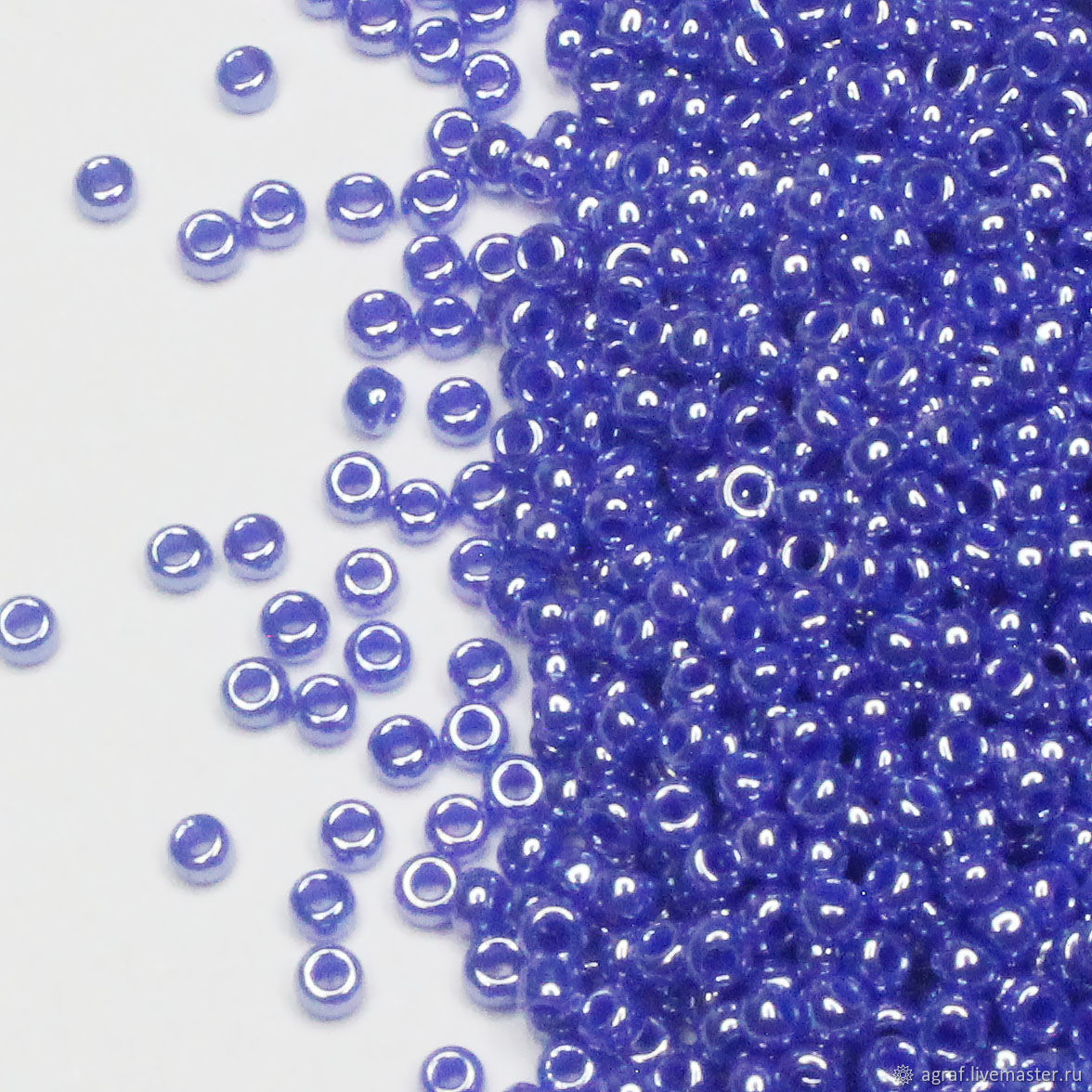 Miyuki Beads 15/0 432 Japanese Miyuki Beads Round 5 grams Blue, Beads, Solikamsk,  Фото №1