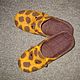 Order Slippers-felted flip flops Girafe. Julia. Livemaster. . Slippers Фото №3