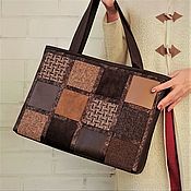 Сумки и аксессуары handmade. Livemaster - original item Women`s briefcase bitter Chocolate; laptop bag; large bag, ,158. Handmade.
