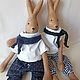 Order Soft toy hare. handsewingtoys. Livemaster. . Stuffed Toys Фото №3