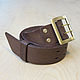 Order Belt in military style made of genuine leather. roman-bushuev (bags-bush). Livemaster. . Straps Фото №3