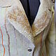 Order Felted jacket light yellow. silk wool. Livemaster. . Jackets Фото №3