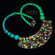 Turquoise Necklace (393) designer jewelry. Necklace. Svetlana Parenkova (parenkova). My Livemaster. Фото №5