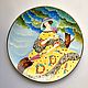 Painted porcelain. Collector's plate 'Summer', Plates, Kaluga,  Фото №1