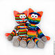 Master-class of crochet Toy rainbow Kitty. Knitting patterns. GALAtoys. My Livemaster. Фото №6