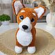 Вязаная игрушка собака корги. Щенок корги. Мягкие игрушки. LAPULI TOYS | Вязаные игрушки.. Интернет-магазин Ярмарка Мастеров.  Фото №2