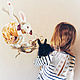 Painted wall - picture on the wall, the rabbit and the Deer. Pictures. Annet Loginova. My Livemaster. Фото №4