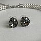 Пусеты и чокер из жемчуга Майорка с кристаллами Swarovski. Комплекты украшений. Ixojewelry. Ярмарка Мастеров.  Фото №4