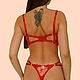 Красный комплект нижнего белья из вышивки на сетке. Комплекты белья. Natali Lingerie / Нижнее бельё ручной работы!. Ярмарка Мастеров.  Фото №4