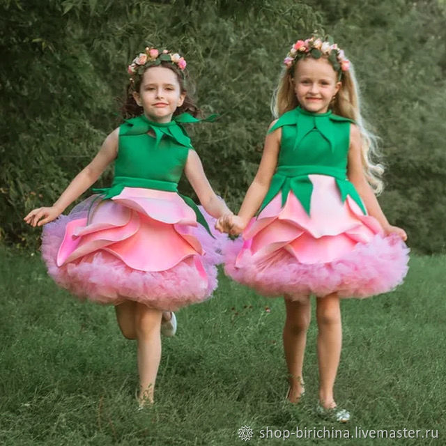 Карнавальный костюм «Цветочек» для девочки своими руками