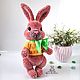 Toy Easter Bunny Caramel knitted plush toy rabbit. Stuffed Toys. vyazunchiki-lz (vyazunchiki-lz). Online shopping on My Livemaster.  Фото №2