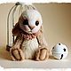Заказать Rabbit Mick. Kristina Vacharadze (TeddyLand). Ярмарка Мастеров. . Мягкие игрушки Фото №3
