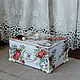 Vintage box for tea and sweets 'Beautiful tea'. Box. painting and decoupage from Marina (sovaj). My Livemaster. Фото №6