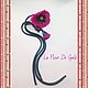 Заказать Розовые маки. La Fleur De Gale. Ярмарка Мастеров. . Брошь-булавка Фото №3