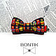 Bow tie children's Matryoshka/ butterfly with matryoshka dolls/Russian pattern, Butterflies, Rostov-on-Don,  Фото №1