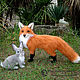 Alice fox / felted fox made of wool / interior toy /fox. Felted Toy. Woolen Zoo. My Livemaster. Фото №4