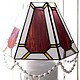 Order Lavender Fairy. Stained glass Lamp with Quartz. Glass Flowers. Livemaster. . Table lamps Фото №3