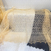 Shawls: light gray downy gossamer shawl, 179