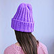 Hat lilac, Caps, Kirov,  Фото №1