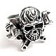 Кольцо из серебра Hard Work Skull JR28-01. Кольца. Blacksilver. Интернет-магазин Ярмарка Мастеров.  Фото №2