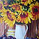 Подсолнухи сливы. Картины. Viktoriya. Интернет-магазин Ярмарка Мастеров.  Фото №2