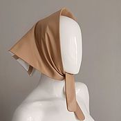 Hair band-turban made of natural suede