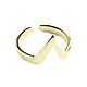 The checkmark ring is thin, a gold ring without inserts, a ring without stones, Rings, Moscow,  Фото №1