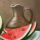 Натюрморт с арбузом. Масло. Картины. Elena Gavrish (klnd). Интернет-магазин Ярмарка Мастеров.  Фото №2