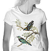 Одежда handmade. Livemaster - original item Bird T-Shirt. Handmade.