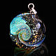 Pendant ball galaxy Space future. Lampwork Glass Universe Cosmos, Pendant, Moscow,  Фото №1