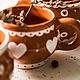 sugar hearts.. Handmade mug, pottery. Mugs and cups. JaneCeramics. My Livemaster. Фото №5